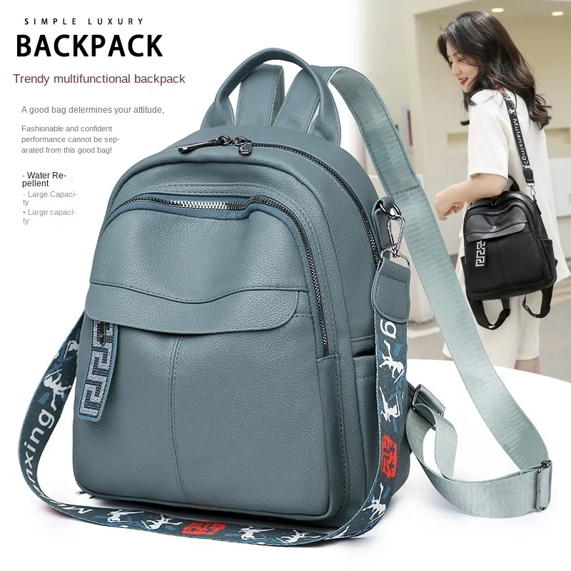 pu leather backpack