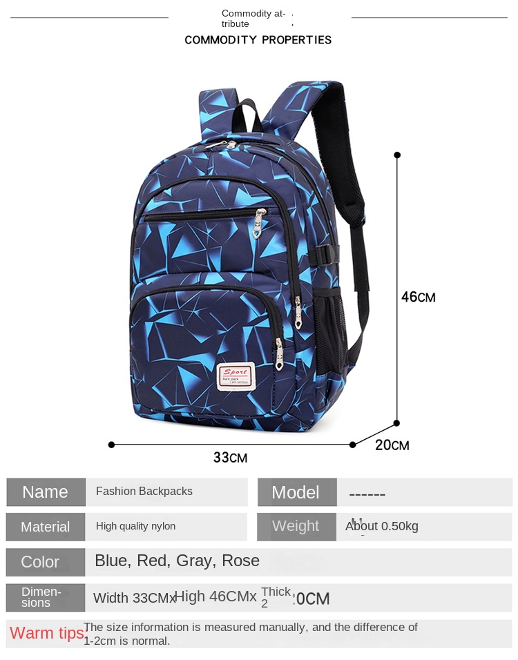 recycled material school bag