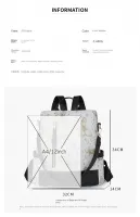 fashionable PU leather backpack