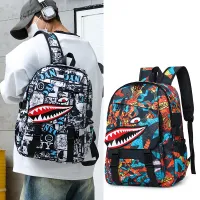 shark mouth design backpack