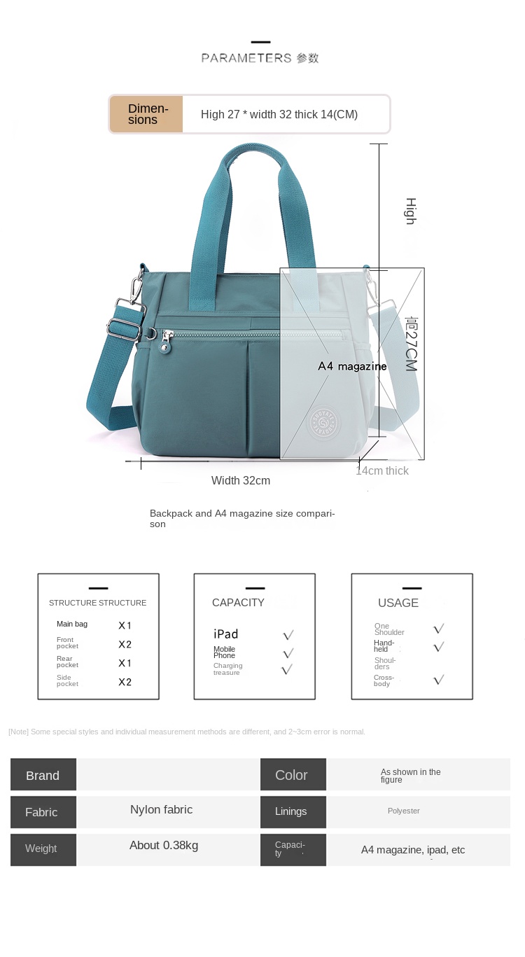 nylon crossbody bag