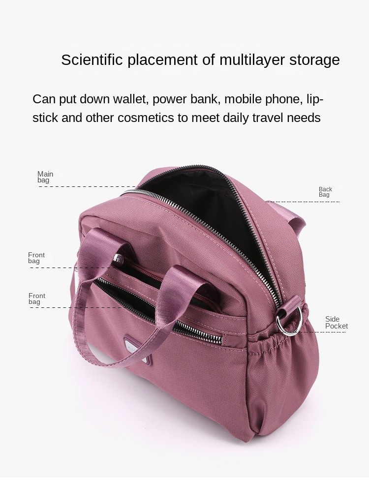 light nylon crossbody bag