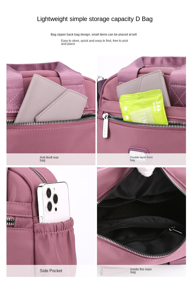 light nylon crossbody bag
