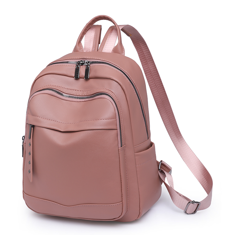 pu leather backpack
