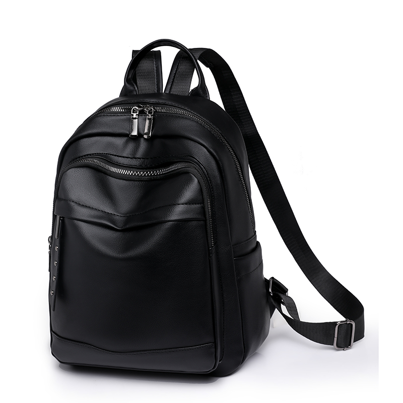 pu leather backpack