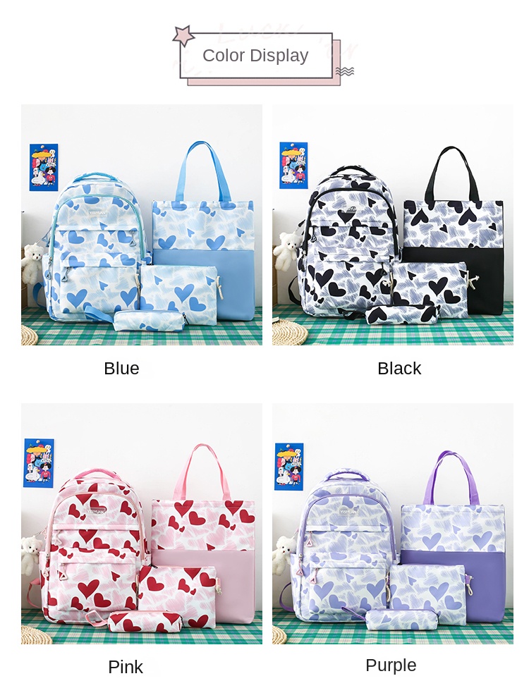 student backpack 4 piece