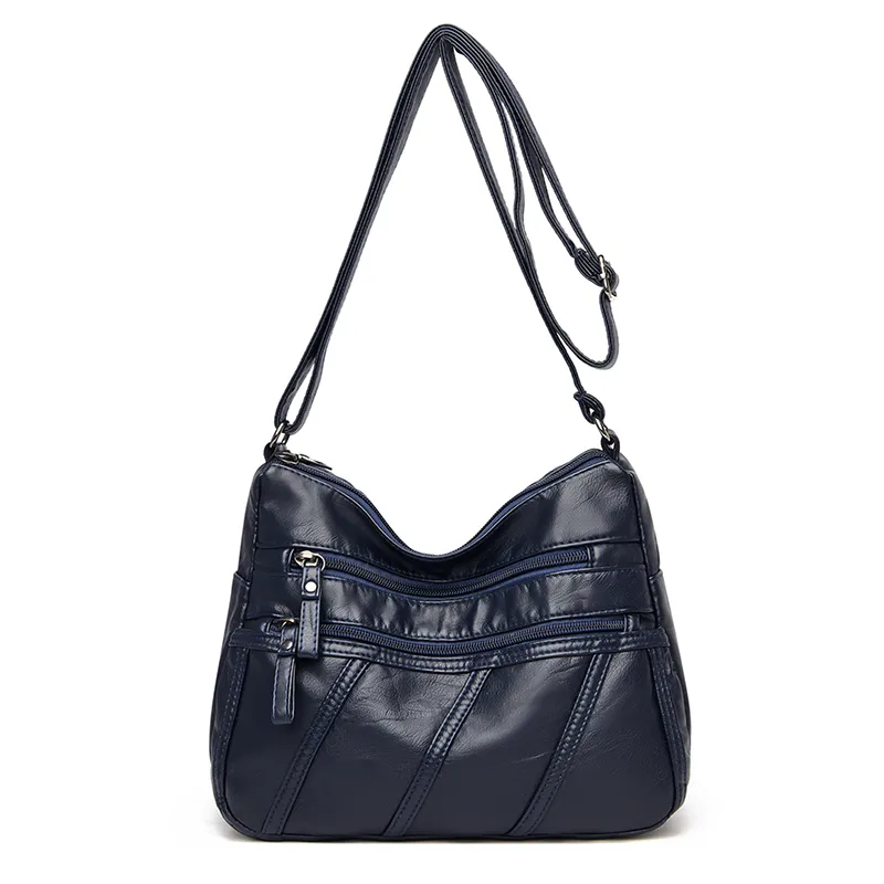 multi pocket pu handbag