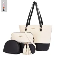 pu leather handbag set