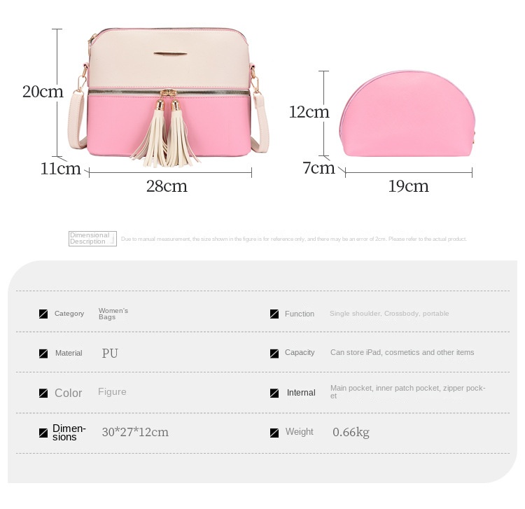 pu leather handbag set