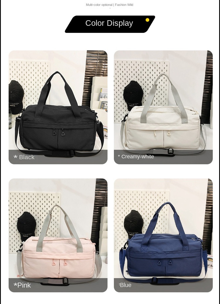 gym bag with wet pocket