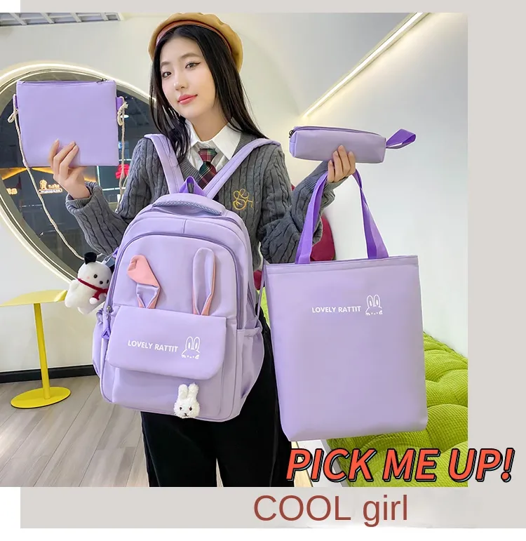 4 piece student backpack set