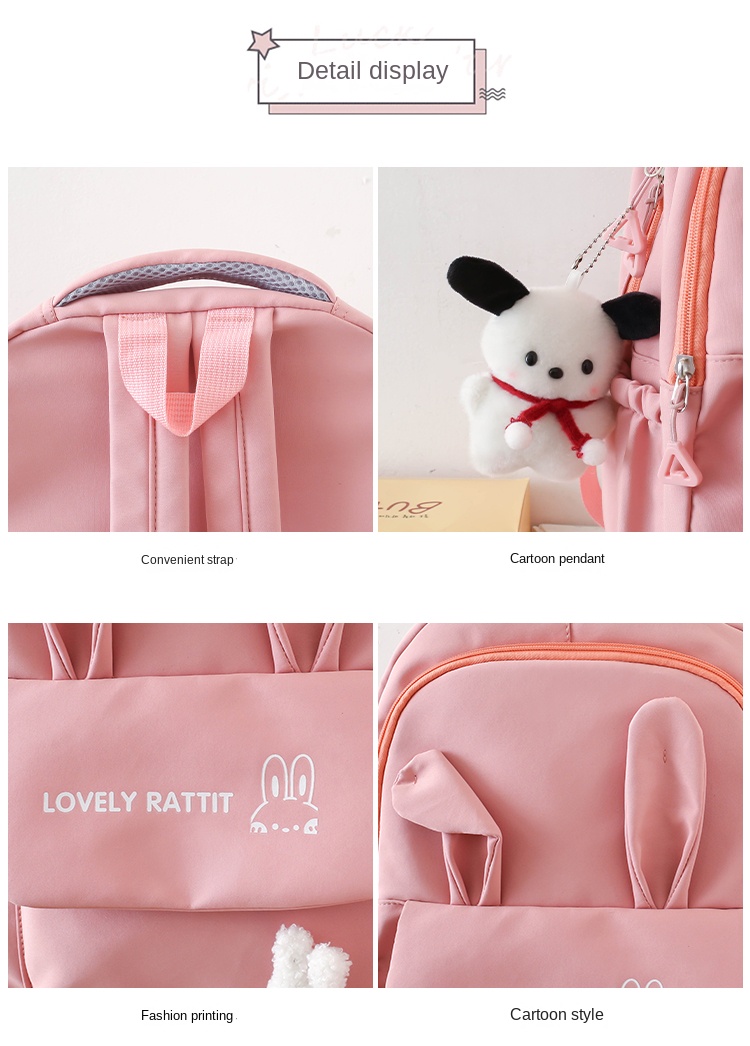 4 piece student backpack set