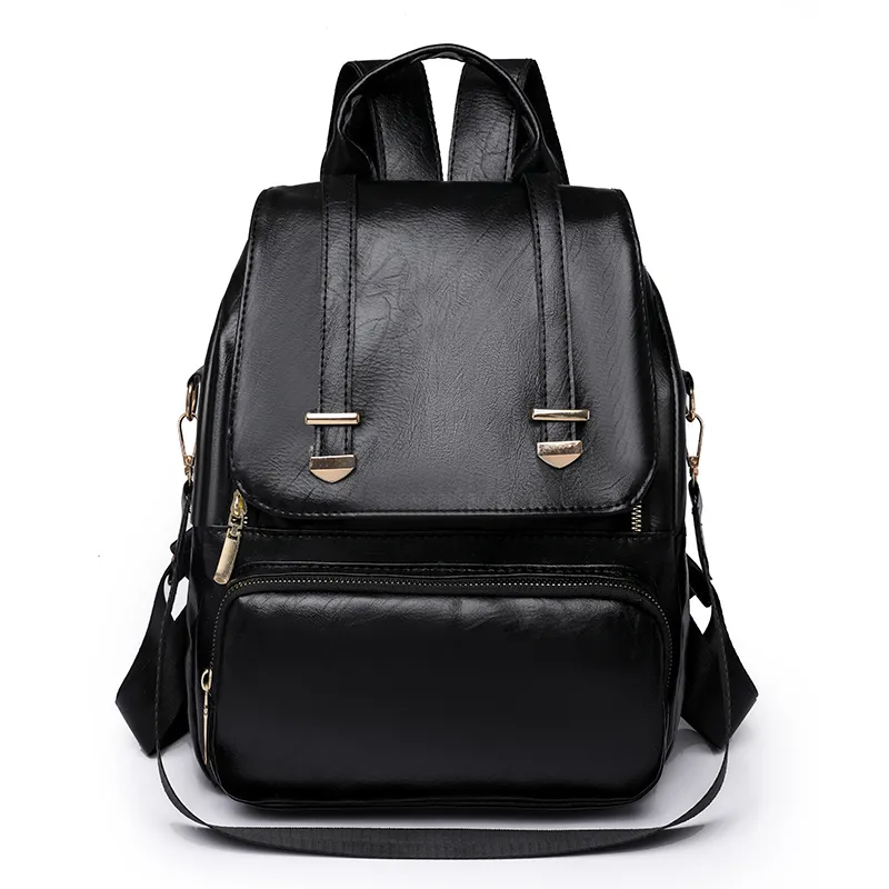 leather style backpack