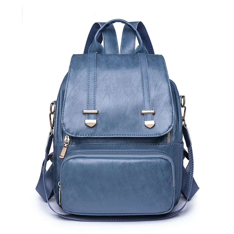 leather style backpack