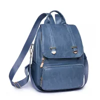 leather style backpack