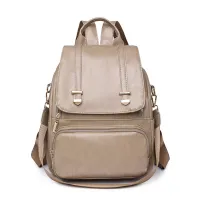 leather style backpack