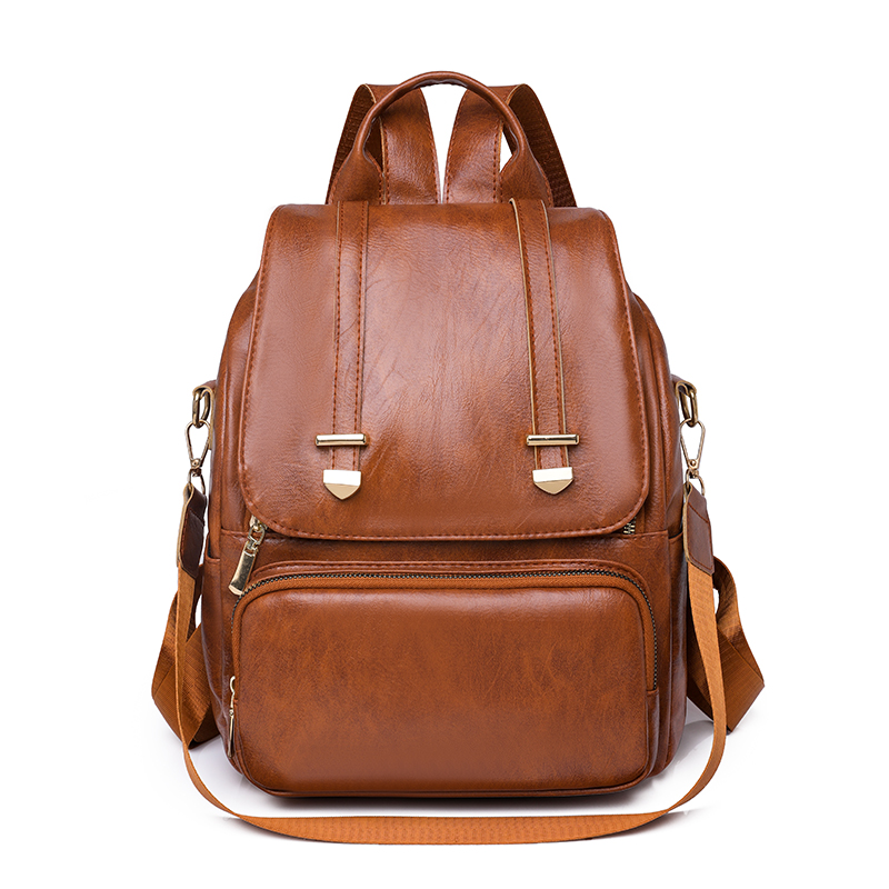 leather style backpack